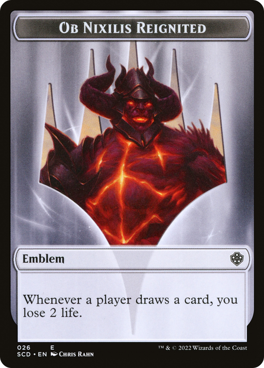 Ob Nixilis Reignited Emblem (TSCD-026) - Starter Commander Deck Tokens Foil