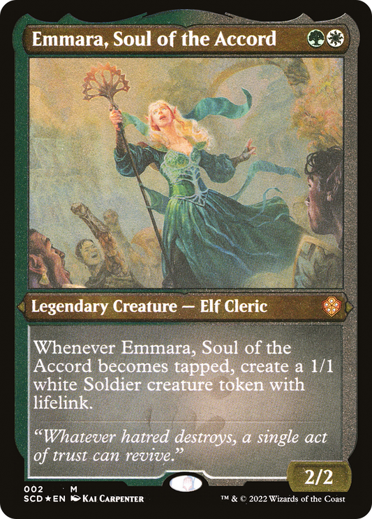 Emmara, Soul of the Accord (SCD-002) - Starter Commander Decks Etched Foil