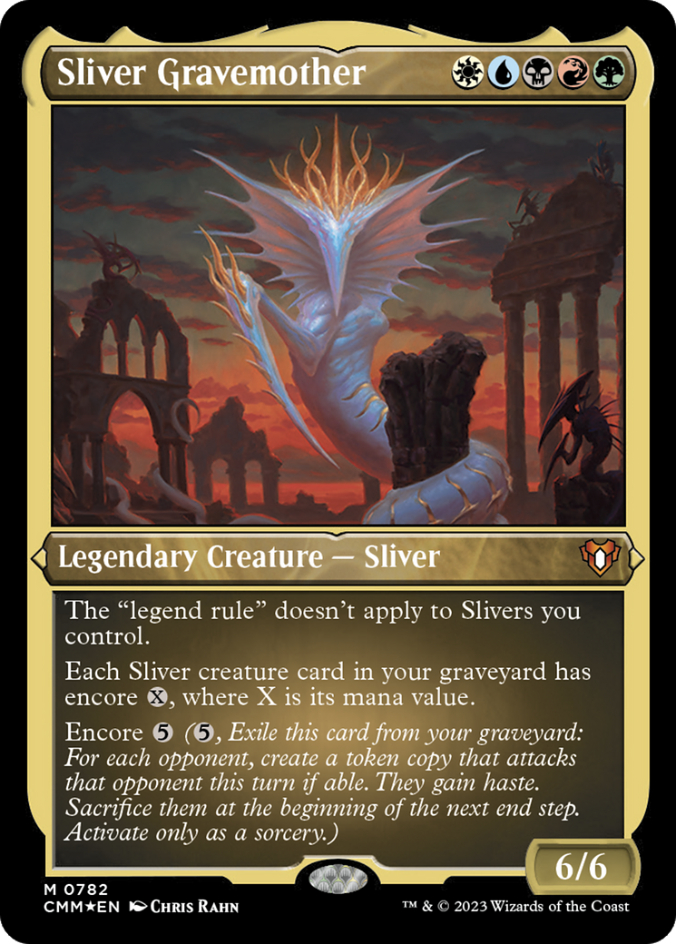 Sliver Gravemother (Display Commander) (Foil Etched) [Commander Masters]