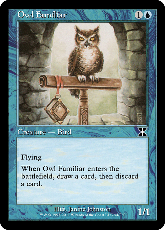 Owl Familiar (ME4-054) - Masters Edition IV Foil