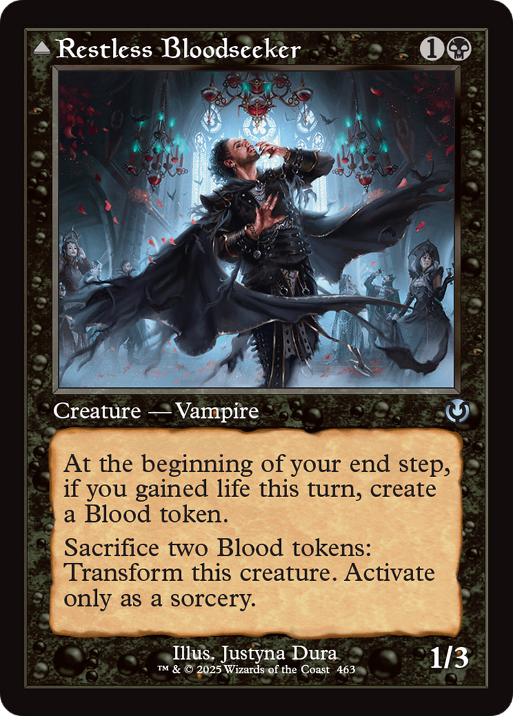 Restless Bloodseeker // Bloodsoaked Reveler (Retro Frame) [Innistrad Remastered]