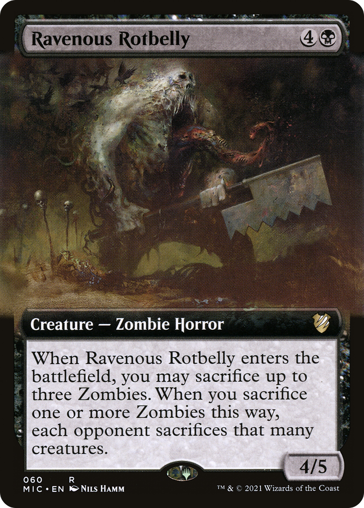 Ravenous Rotbelly (Extended Art) [Innistrad: Midnight Hunt Commander]
