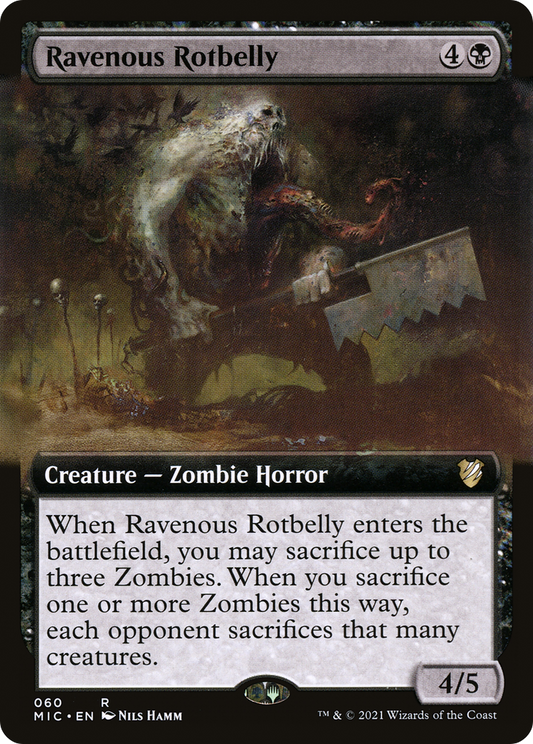 Ravenous Rotbelly (Extended Art) [Innistrad: Midnight Hunt Commander]