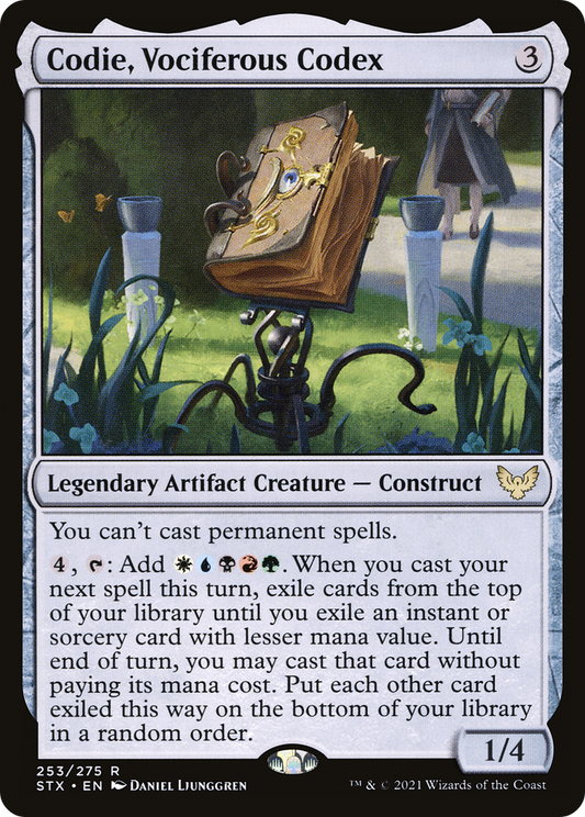 Codie, Vociferous Codex [Strixhaven: School of Mages]