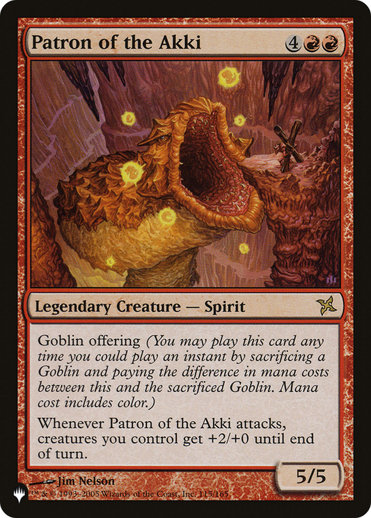 Patron of the Akki (LIST-115/165) - The List