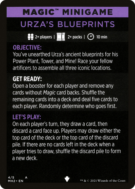 Urza's Blueprints (minigame) // Urza's Blueprints (cont'd) (MMH2-004) - Modern Horizons 2 Minigames