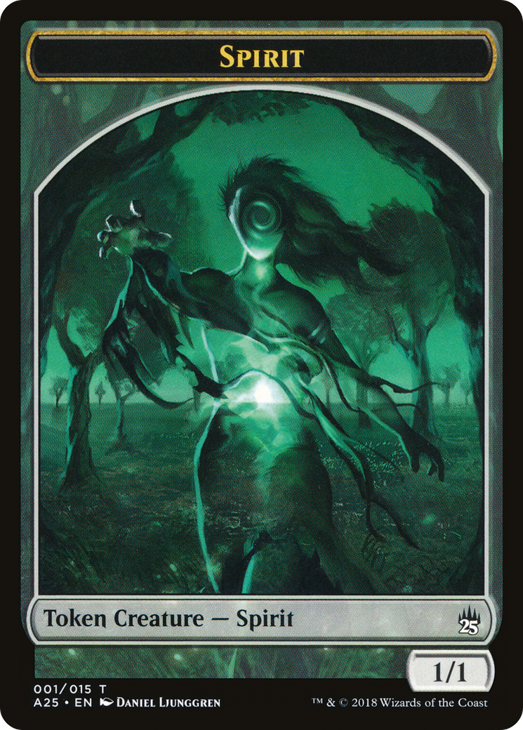 Spirit Token (001/015) [Masters 25 Tokens]
