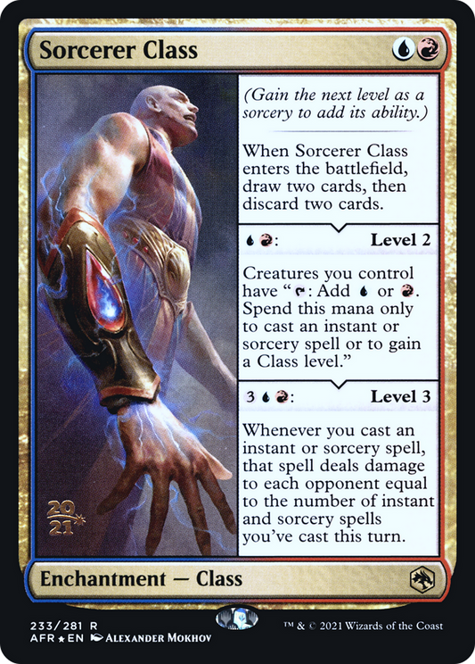 Sorcerer Class (PRE-233S) - Adventures in the Forgotten Realms Promos Foil
