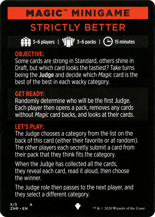 Strictly Better // Strictly Better (cont'd) (MZNR-005) - Zendikar Rising Minigames