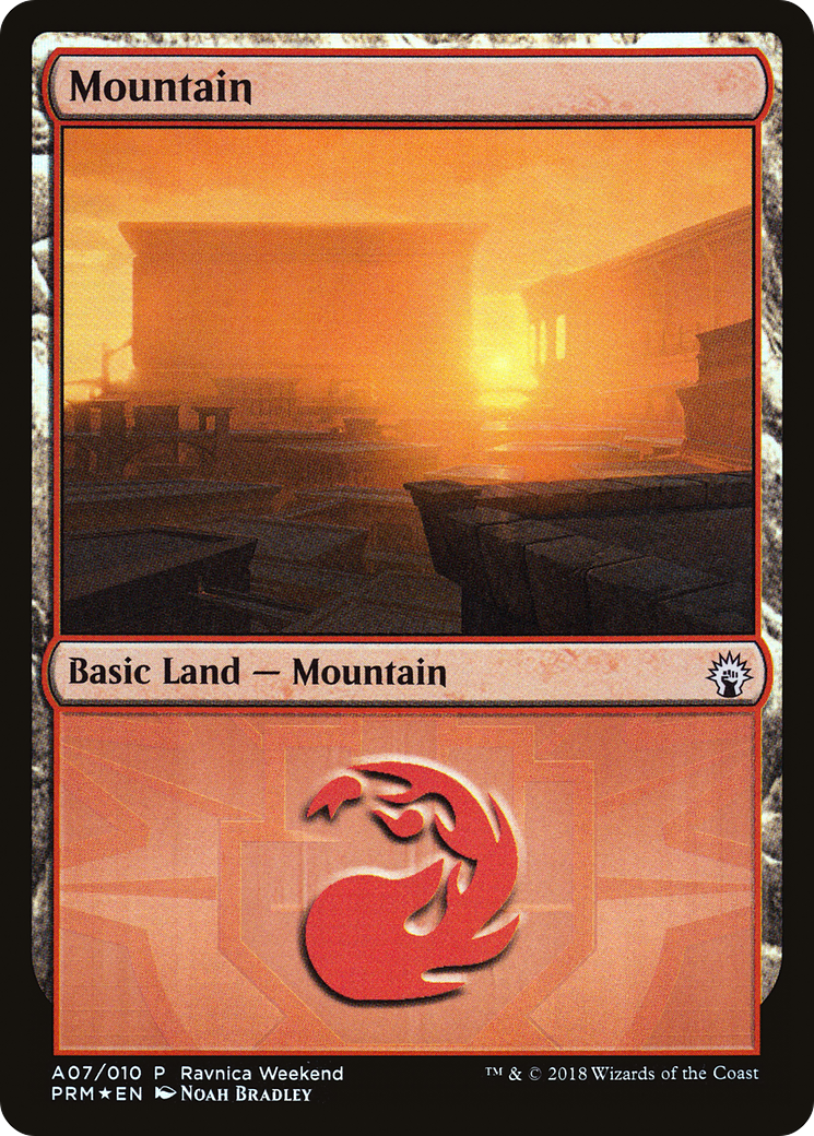 Mountain (A07) [Ravnica Allegiance Ravnica Weekend]