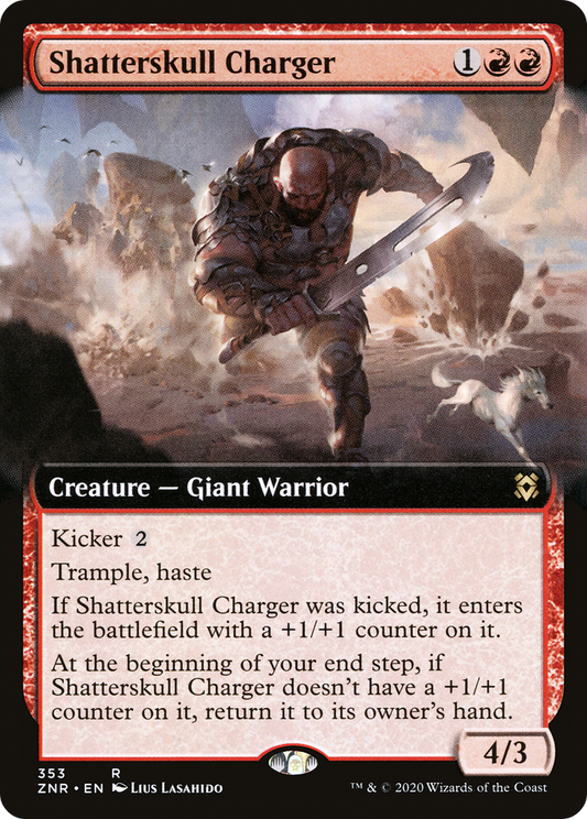 Shatterskull Charger (ZNR-353) - Zendikar Rising: (Extended Art)