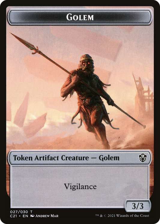 Golem (TC21-027) - Commander 2021 Tokens