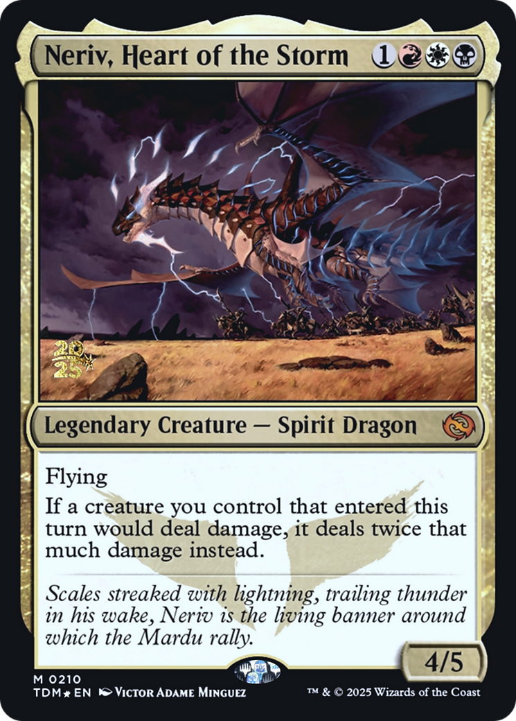 Neriv, Heart of the Storm [Tarkir: Dragonstorm Prerelease Promos]