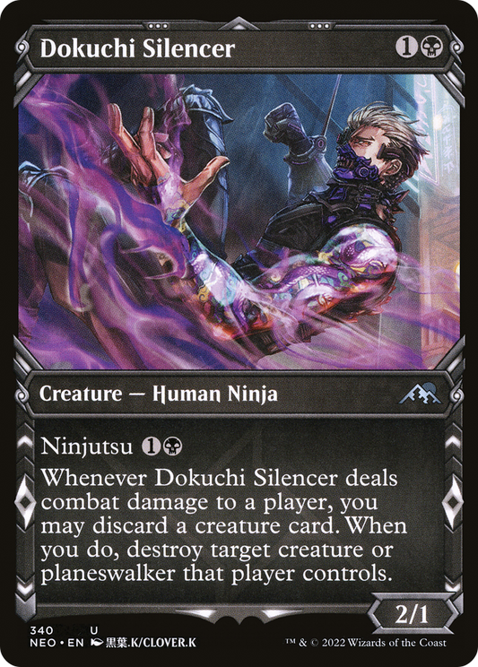 Dokuchi Silencer (Showcase Ninja) [Kamigawa: Neon Dynasty]