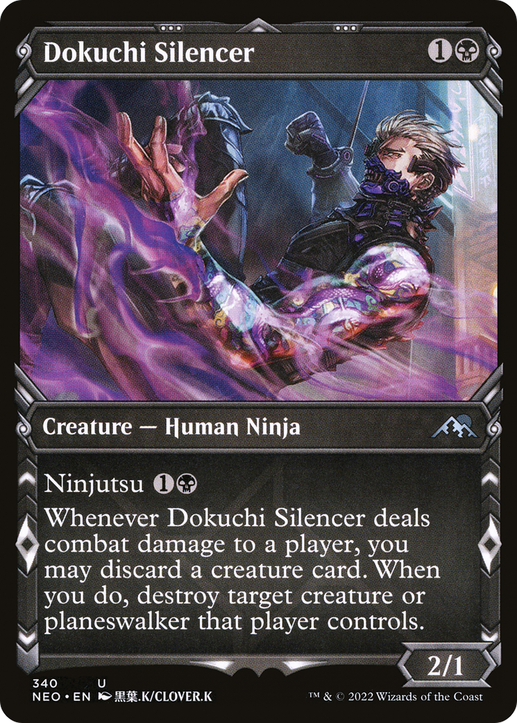 Dokuchi Silencer (Showcase Ninja) [Kamigawa: Neon Dynasty]