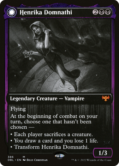 Henrika Domnathi // Henrika, Infernal Seer [Innistrad: Double Feature]