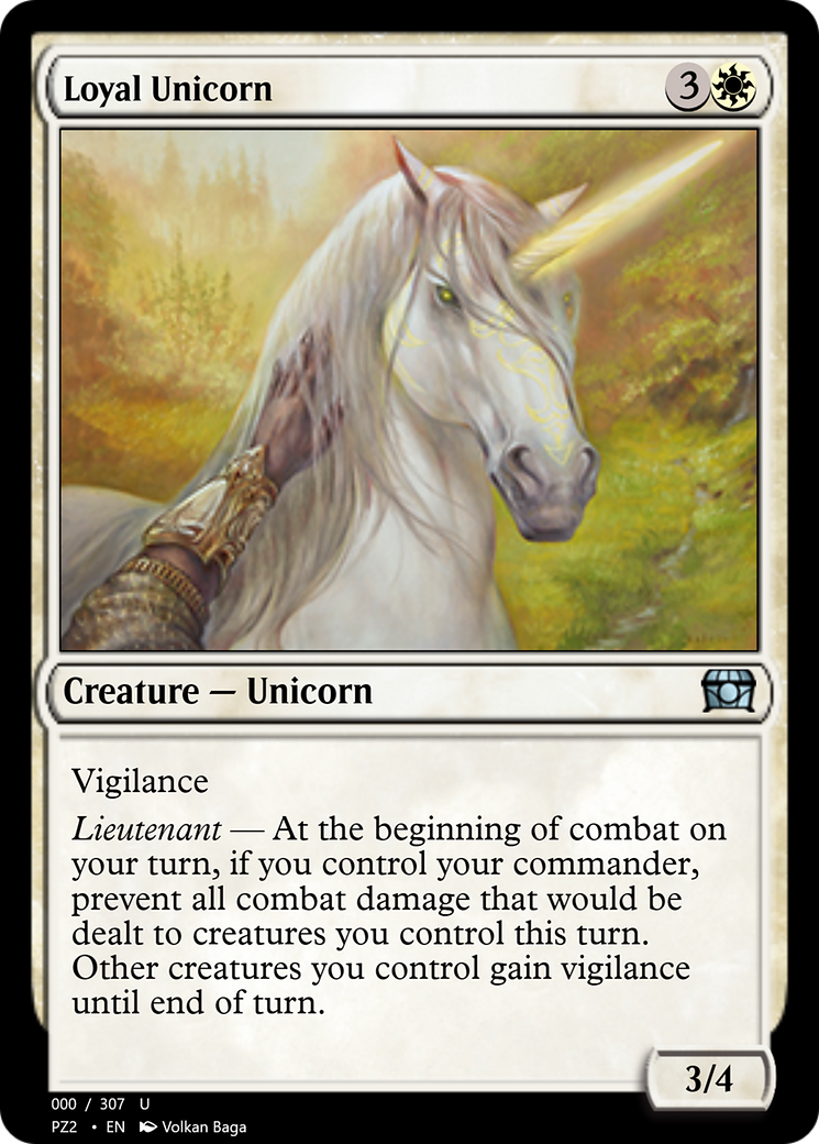 Loyal Unicorn (PZ2-70729) - Treasure Chest