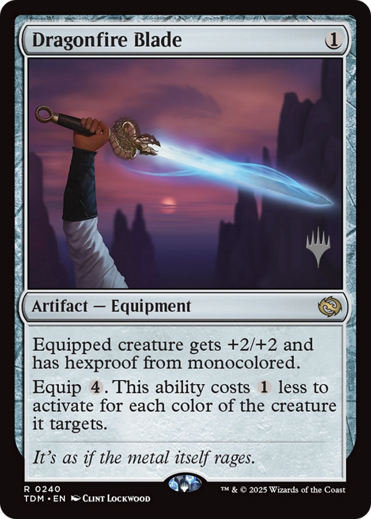 Dragonfire Blade [Tarkir: Dragonstorm Promos]