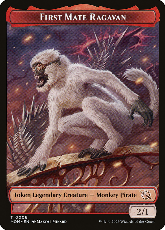 First Mate Ragavan (TMOM-006) - March of the Machine Tokens
