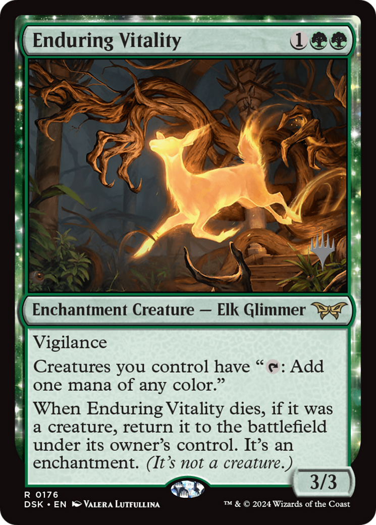 Enduring Vitality (Promo Pack) [Duskmourn: House of Horror Promos]