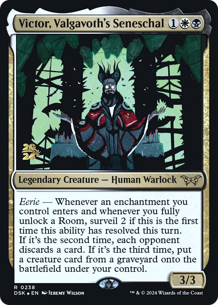 Victor, Valgavoth's Seneschal [Duskmourn: House of Horror Prerelease Promos]
