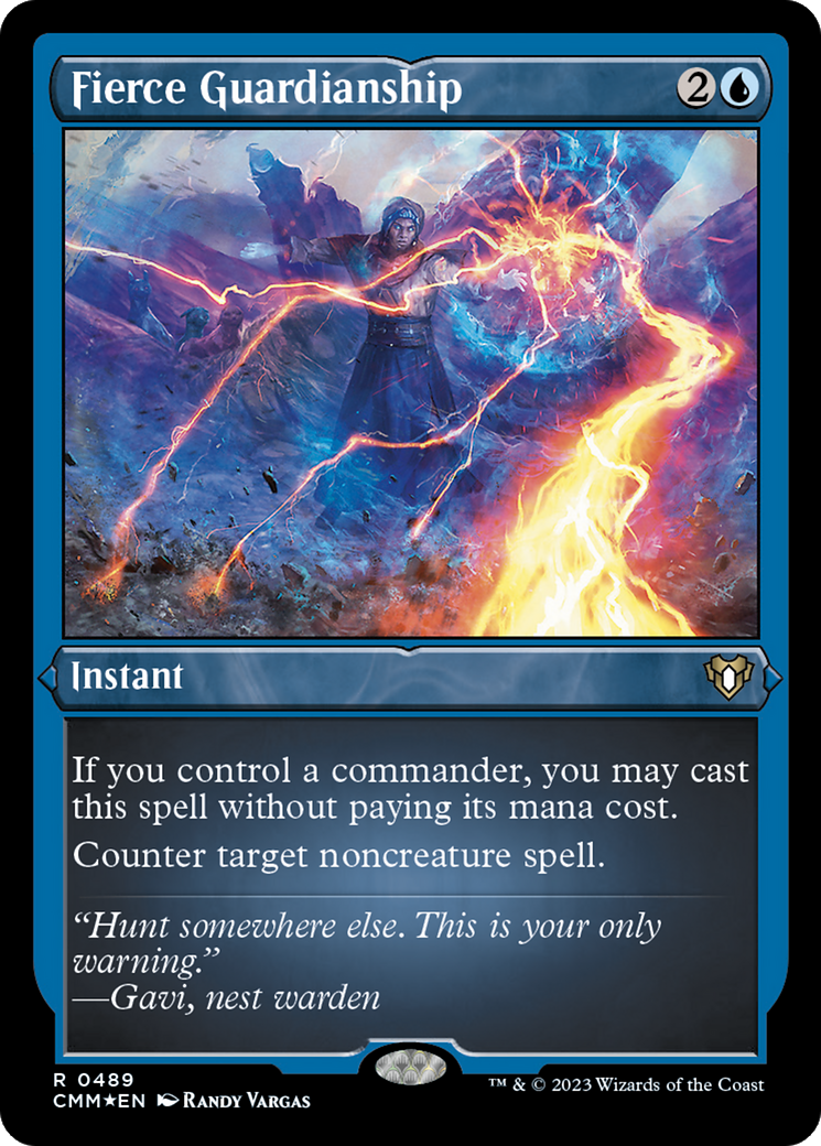 Fierce Guardianship (CMM-489) - Commander Masters Etched Foil
