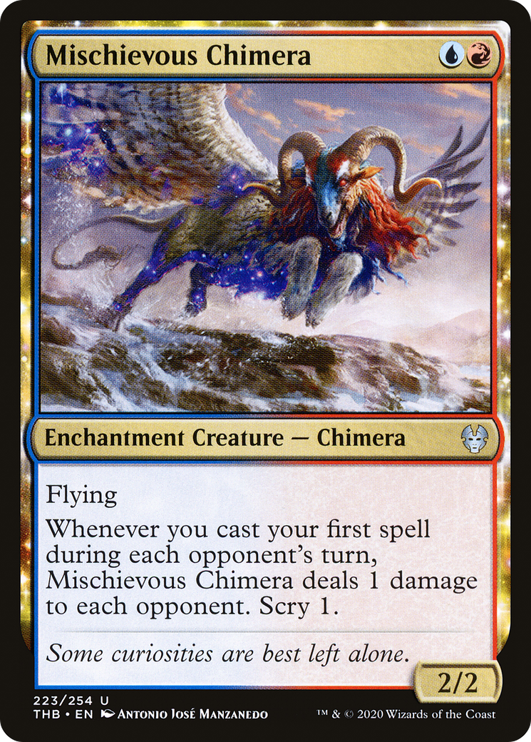 Mischievous Chimera (THB-223) - Theros Beyond Death: (enchantment) Foil