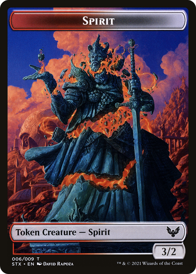 Spirit (STX-006) - Strixhaven: School of Mages Tokens Foil
