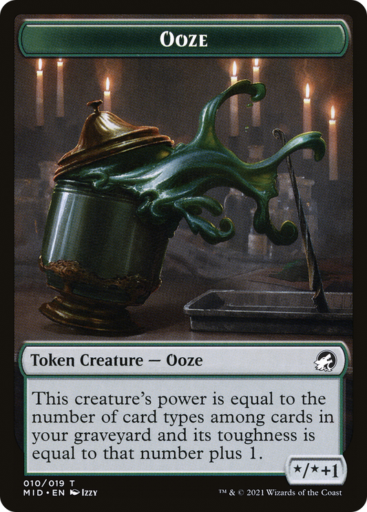 Ooze (TMID-010) - Innistrad: Midnight Hunt Tokens Foil