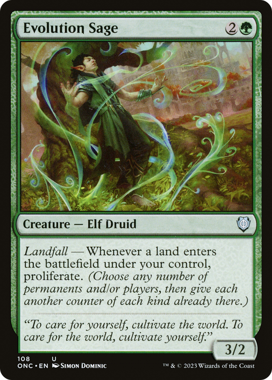 Evolution Sage [Phyrexia: All Will Be One Commander]