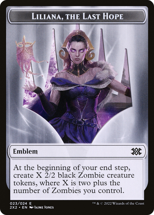 Liliana, the Last Hope Emblem (T2X2-023) - Double Masters 2022 Tokens