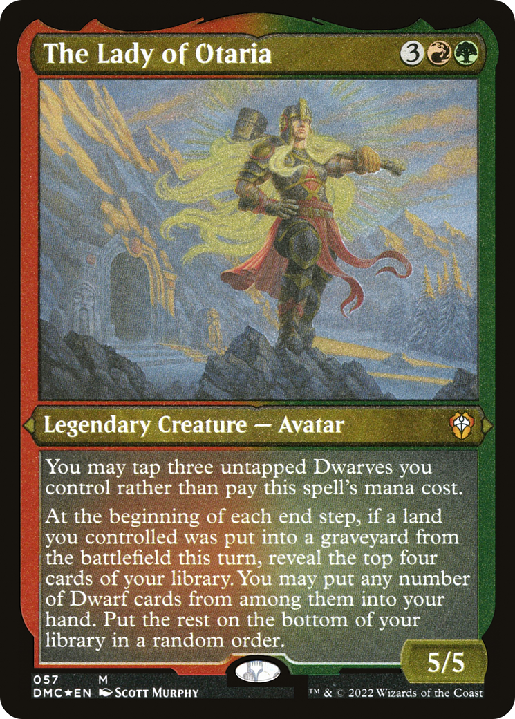The Lady of Otaria (Foil Etched) [Dominaria United Commander]