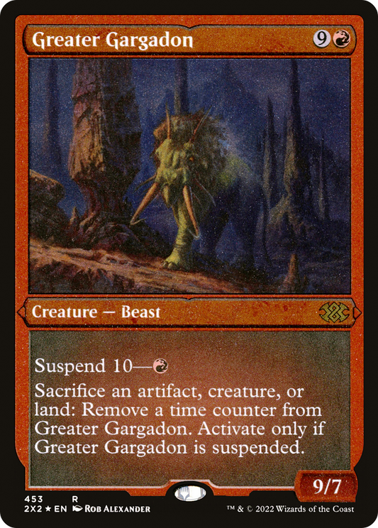 Greater Gargadon (Foil Etched) [Double Masters 2022]