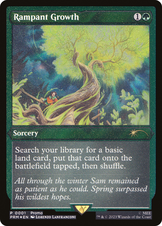Rampant Growth (PW23-009) - Wizards Play Network 2023 Etched Foil