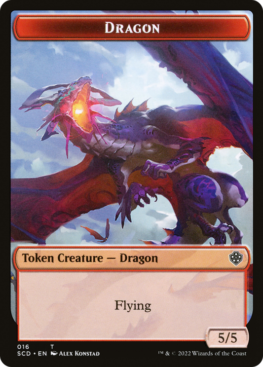 Dragon (TSCD-016) - Starter Commander Deck Tokens Foil