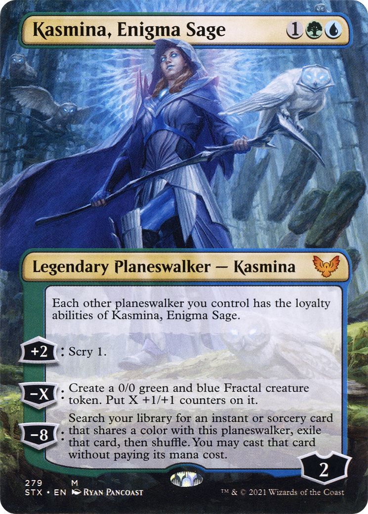 Kasmina, Enigma Sage (Borderless) [Strixhaven: School of Mages]
