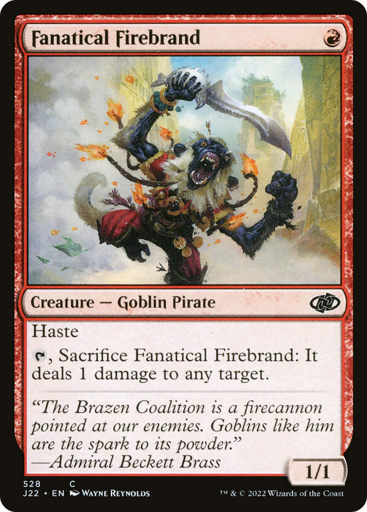 Fanatical Firebrand [Jumpstart 2022]