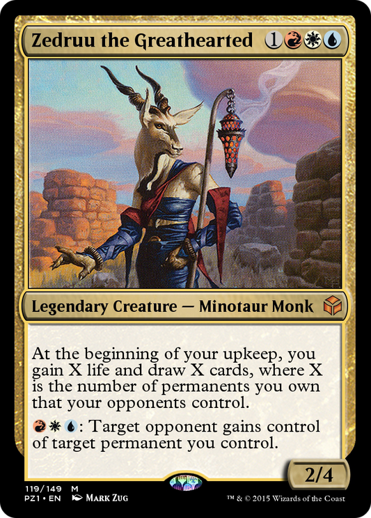 Zedruu the Greathearted (PZ1-119) - Legendary Cube Prize Pack