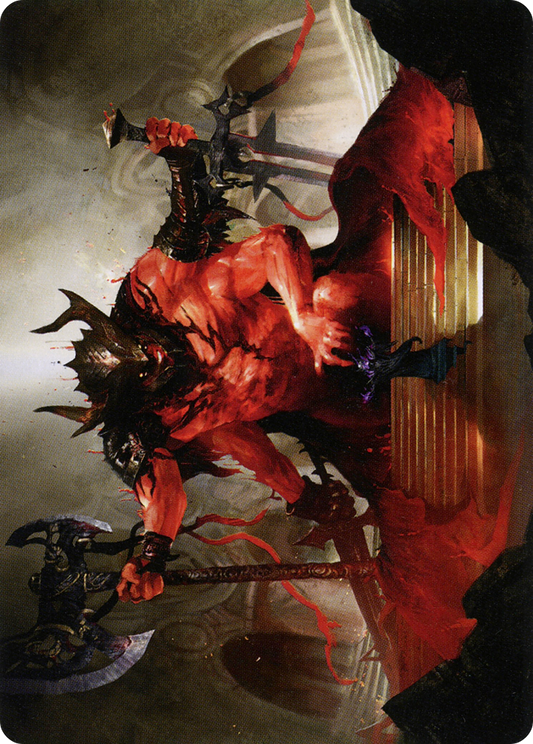 Awaken the Blood Avatar // Awaken the Blood Avatar (ASTX-020) - Strixhaven Art Series (Borderless) Foil