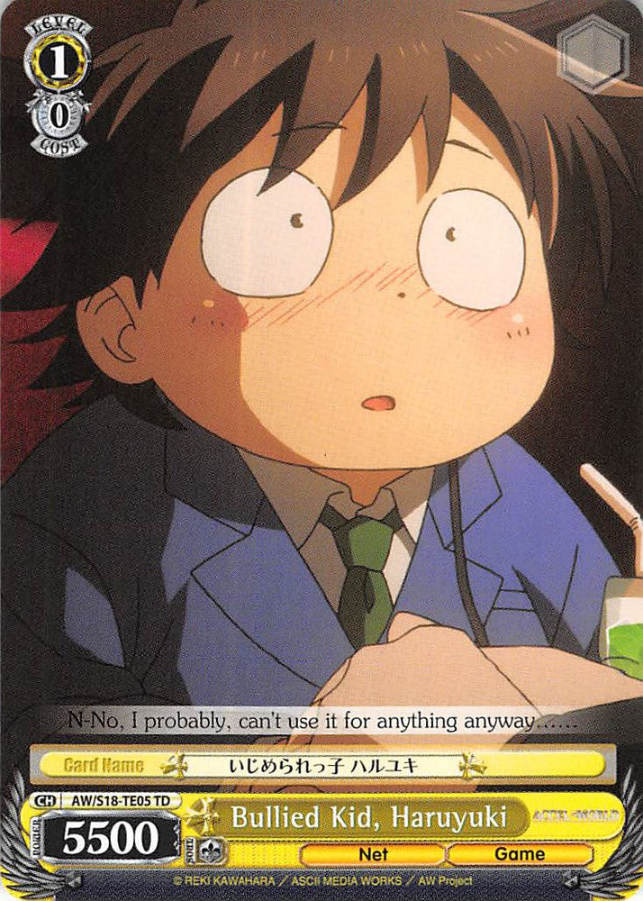 Bullied Kid, Haruyuki (AW/S18-TE05 TD) [Accel World]