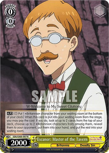 Escanor: Master of the Tavern (Foil) [The Seven Deadly Sins: Revival of The Commandments]