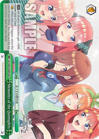 Memories of the Quintuplets (5HY/W90-E048R RRR) [The Quintessential Quintuplets 2]