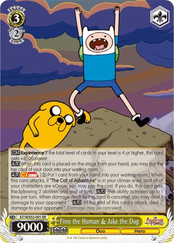 Finn the Human & Jake the Dog (AT/WX02-001 RR) [Adventure Time]