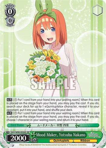 Mood Maker, Yotsuba Nakano (5HY/W90-E024S SR) [The Quintessential Quintuplets 2]