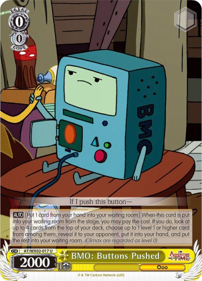 BMO: Buttons Pushed (AT/WX02-017 U) [Adventure Time]