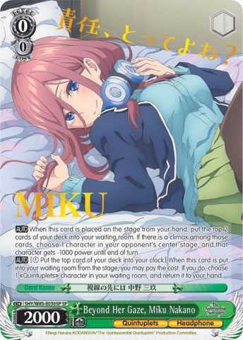 Beyond Her Gaze, Miku Nakano (5HY/W83-E030SP SP) [The Quintessential Quintuplets]