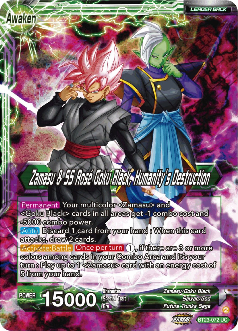 Zamasu & Goku Black // Zamasu & SS Rose Goku Black, Humanity's Destruction (BT23-072) [Perfect Combination]