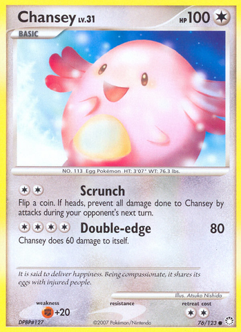 Chansey (76/123) [Diamond & Pearl: Mysterious Treasures]