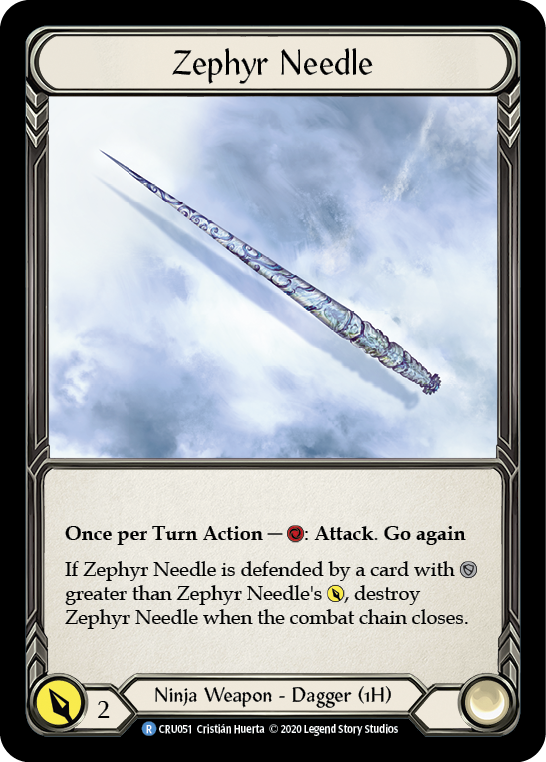 Zephyr Needle [CRU051] (Crucible of War)  1st Edition Cold Foil