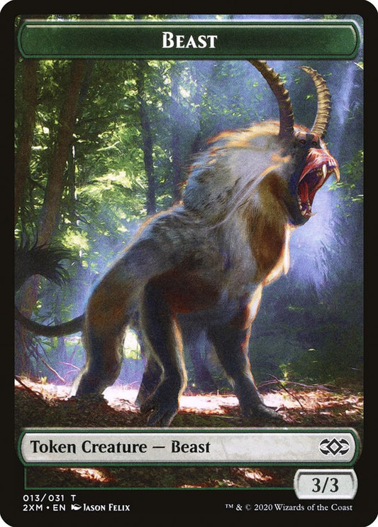Ape // Beast Double-Sided Token [Double Masters Tokens]